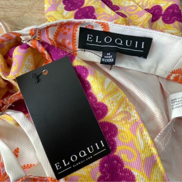 New! Eloquii paisley bandana crop Top 54173 - Picture 2 of 16